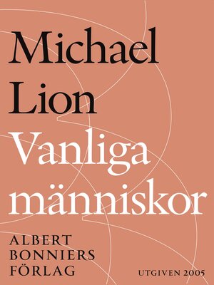 cover image of Vanliga människor